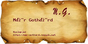 Már Gothárd névjegykártya